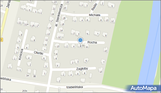 Nieporęt, Rocha, 6, mapa Nieporęt