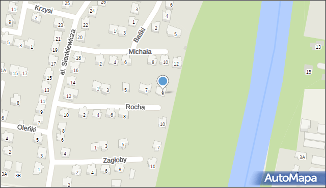 Nieporęt, Rocha, 9, mapa Nieporęt