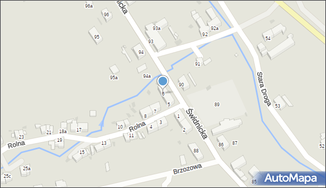 Nowa Ruda, Rolna, 6, mapa Nowa Ruda