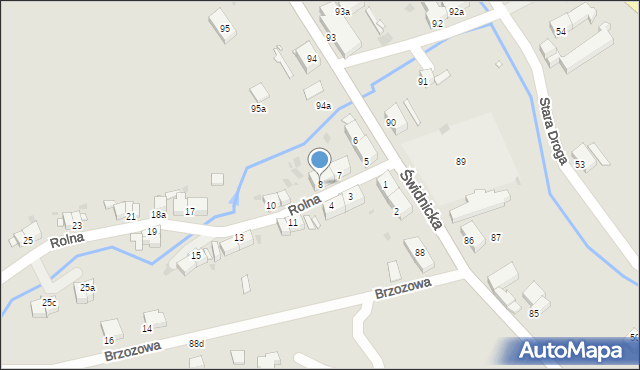 Nowa Ruda, Rolna, 8, mapa Nowa Ruda