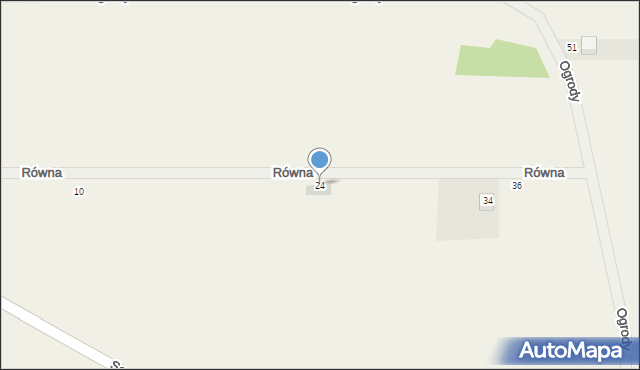 Nowa Wieś, Równa, 24, mapa Nowa Wieś