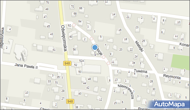 Nowa Wieś, Rokicie, 4, mapa Nowa Wieś