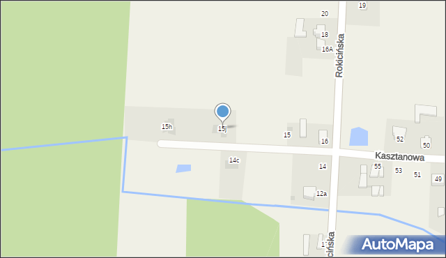 Nowe Chrusty, Rokicińska, 15j, mapa Nowe Chrusty