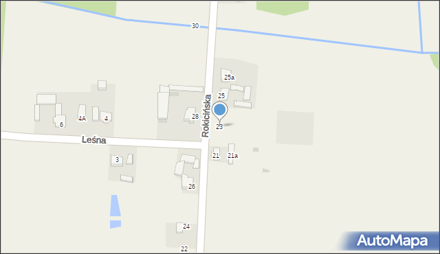 Nowe Chrusty, Rokicińska, 23, mapa Nowe Chrusty