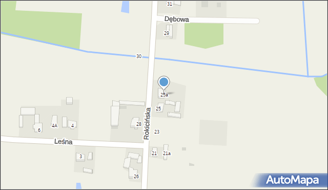 Nowe Chrusty, Rokicińska, 25a, mapa Nowe Chrusty