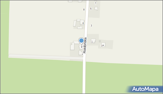 Nowe Chrusty, Rokicińska, 4, mapa Nowe Chrusty