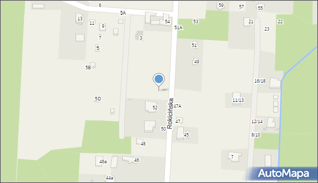 Nowe Chrusty, Rokicińska, 52a, mapa Nowe Chrusty