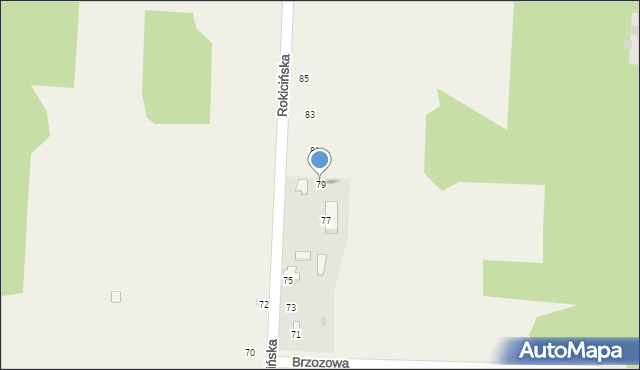 Nowe Chrusty, Rokicińska, 79, mapa Nowe Chrusty