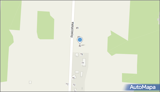 Nowe Chrusty, Rokicińska, 81, mapa Nowe Chrusty
