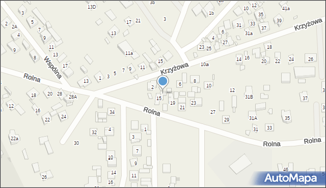 Nowe Lipiny, Rolna, 17, mapa Nowe Lipiny