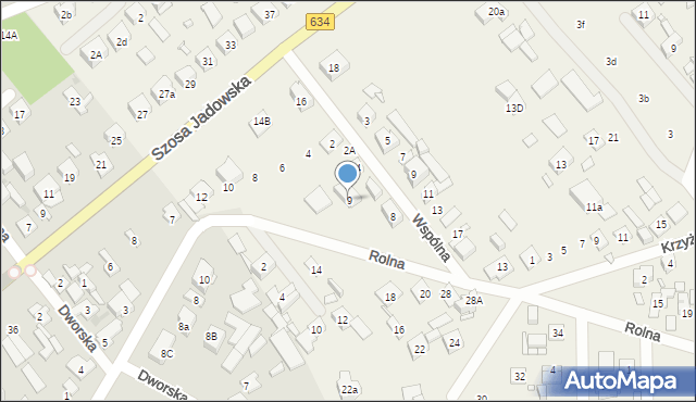 Nowe Lipiny, Rolna, 9, mapa Nowe Lipiny