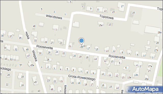 Nowogard, Roosevelta Teodora, 19, mapa Nowogard