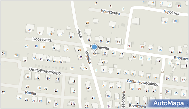 Nowogard, Roosevelta Teodora, 30, mapa Nowogard