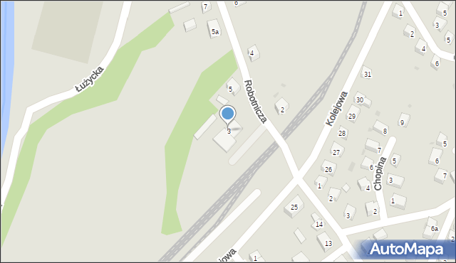 Nowogrodziec, Robotnicza, 3, mapa Nowogrodziec