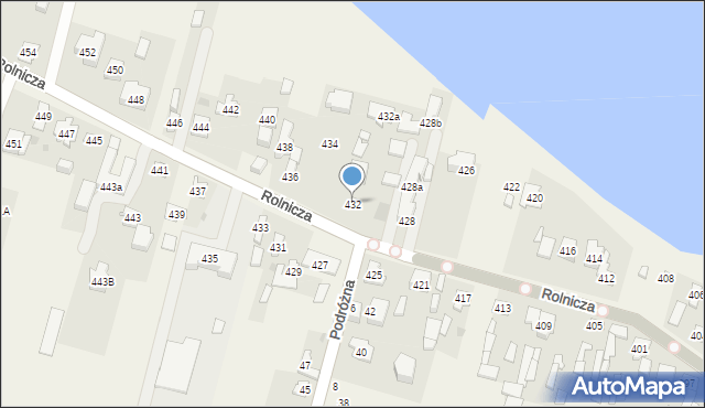 Nowy Dziekanów, Rolnicza, 432, mapa Nowy Dziekanów