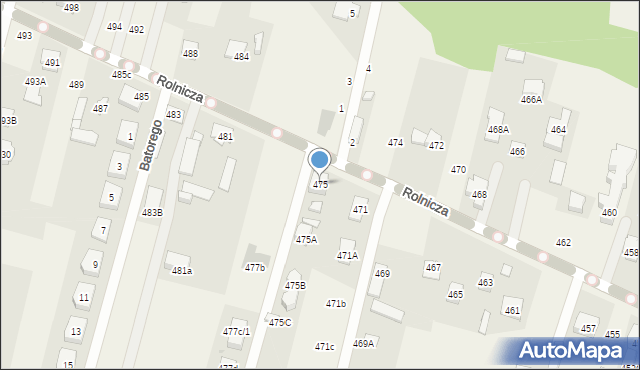 Nowy Dziekanów, Rolnicza, 475, mapa Nowy Dziekanów