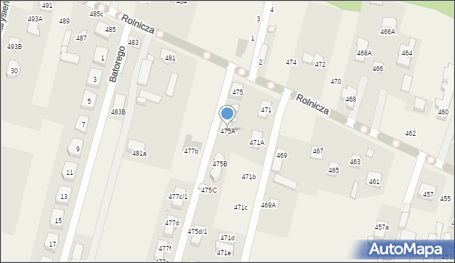 Nowy Dziekanów, Rolnicza, 475A, mapa Nowy Dziekanów