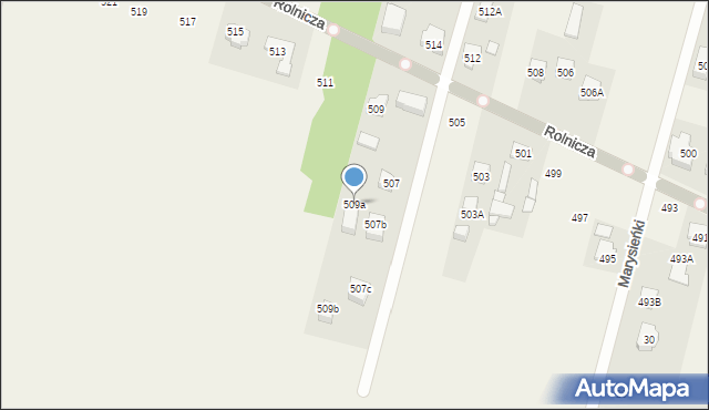 Nowy Dziekanów, Rolnicza, 509a, mapa Nowy Dziekanów