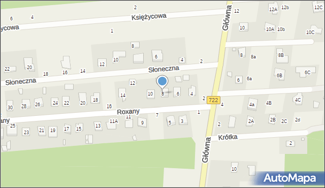 Nowy Prażmów, Roxany, 8, mapa Nowy Prażmów