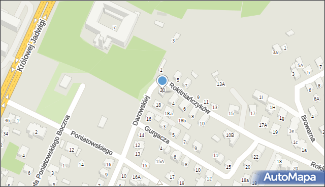 Nowy Sącz, Rokitniańczyków, 2, mapa Nowego Sącza