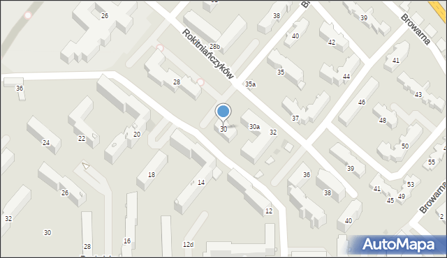 Nowy Sącz, Rokitniańczyków, 30, mapa Nowego Sącza