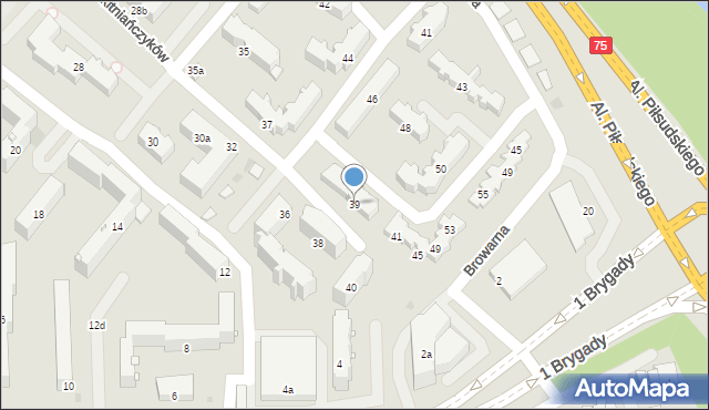 Nowy Sącz, Rokitniańczyków, 39, mapa Nowego Sącza