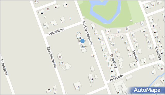 Nysa, Rodziewiczówny Marii, 12D, mapa Nysy