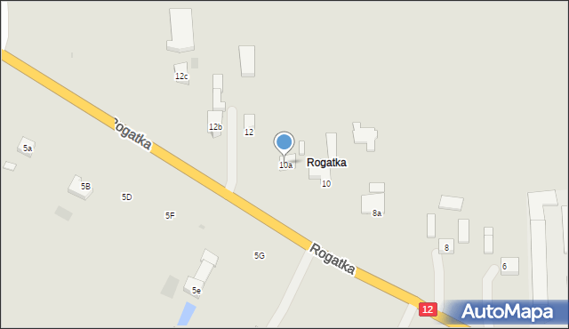 Opatówek, Rogatka, 10a, mapa Opatówek