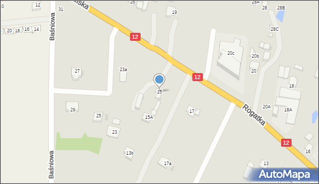 Opatówek, Rogatka, 15, mapa Opatówek