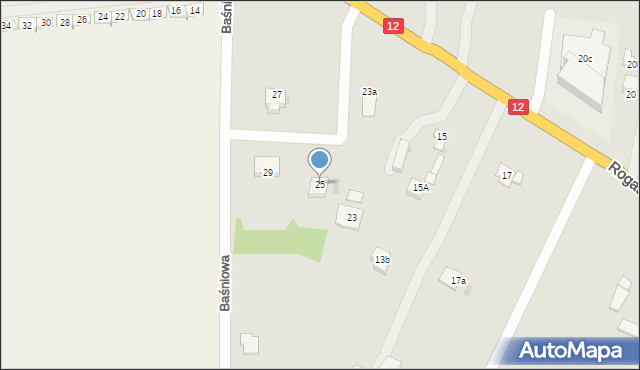 Opatówek, Rogatka, 25, mapa Opatówek