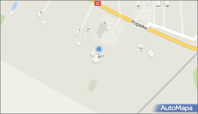 Opatówek, Rogatka, 3B, mapa Opatówek