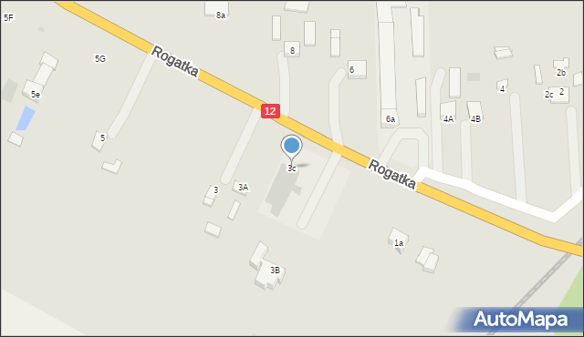 Opatówek, Rogatka, 3c, mapa Opatówek