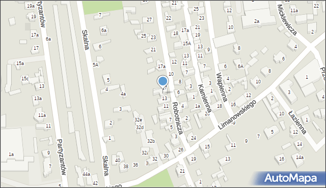 Opoczno, Robotnicza, 15, mapa Opoczno