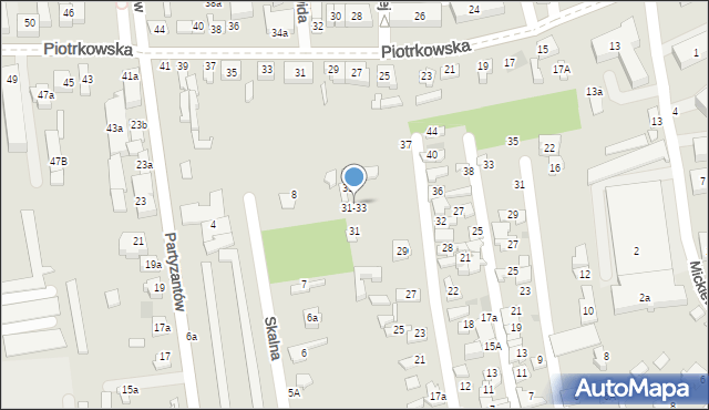 Opoczno, Robotnicza, 33, mapa Opoczno
