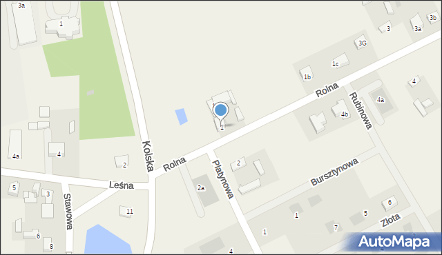 Osiek Mały, Rolna, 1, mapa Osiek Mały