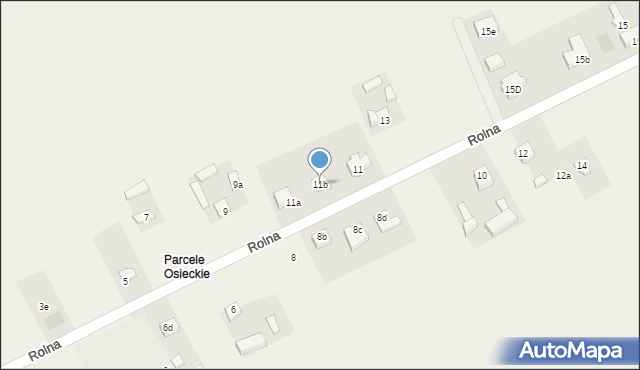 Osiek Mały, Rolna, 11b, mapa Osiek Mały