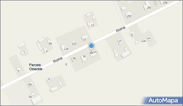 Osiek Mały, Rolna, 8d, mapa Osiek Mały