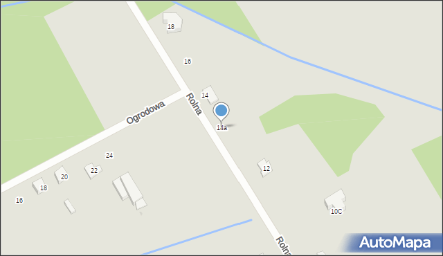 Ostrołęka, Rolna, 14a, mapa Ostrołęka
