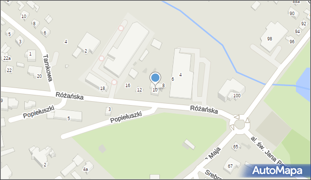 Ostrów Mazowiecka, Różańska, 10, mapa Ostrów Mazowiecka