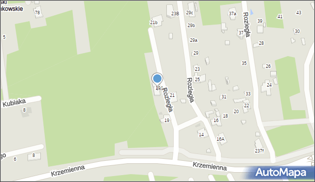 Ostrowiec Świętokrzyski, Rozległa, 21A, mapa Ostrowiec Świętokrzyski