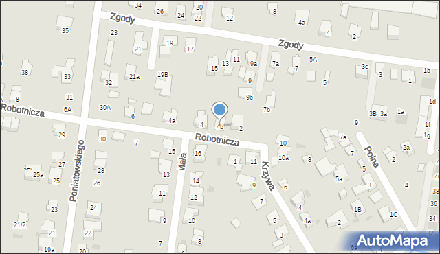 Ożarów Mazowiecki, Robotnicza, 4b, mapa Ożarów Mazowiecki