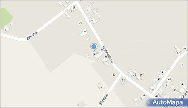 Ozimek, Robotnicza, 24, mapa Ozimek