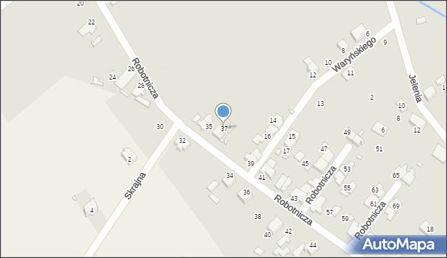 Ozimek, Robotnicza, 37, mapa Ozimek