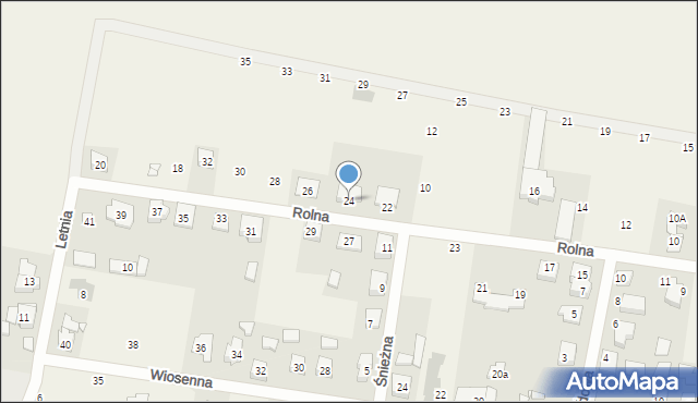 Paczkowo, Rolna, 24, mapa Paczkowo