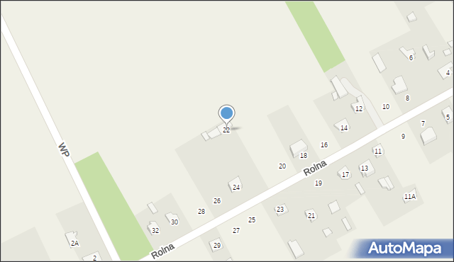 Parczew, Rolna, 22, mapa Parczew