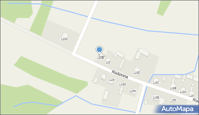 Parznice, Rodzinna, 16, mapa Parznice