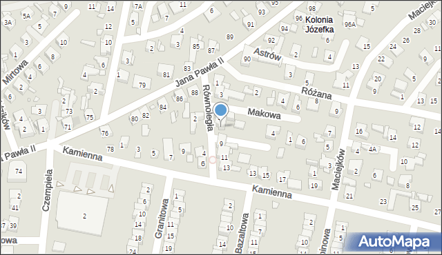 Piekary Śląskie, Równoległa, 7, mapa Piekary Śląskie