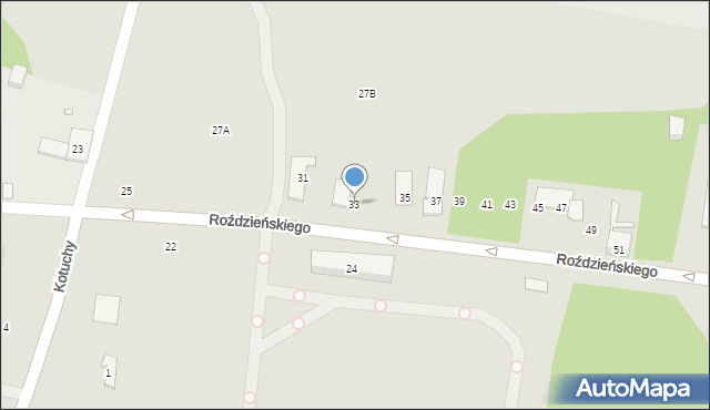 Piekary Śląskie, Roździeńskiego Walentego, 33, mapa Piekary Śląskie