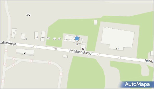 Piekary Śląskie, Roździeńskiego Walentego, 49, mapa Piekary Śląskie