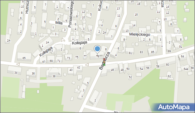 Piekary Śląskie, Roździeńskiego Walentego, 79, mapa Piekary Śląskie